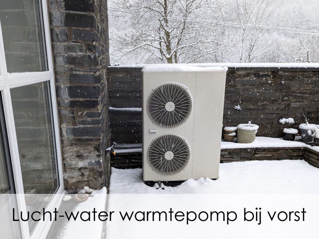 lucht-water warmtepomp bij vorst